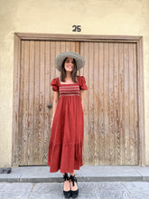 Cargar imagen en el visor de la galería, VESTIDO MIDI TEJA